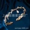 Forest-themed, super fairy-like, versatile silver rhinestone hair-pressing headband, a niche Internet celebrity with a high-end, thin-edged headband for going out Specification image